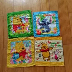 くまのプーさん スティッチ タオル 4枚セット