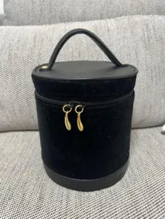 ブラックベルベットポーチ ミラー付き
