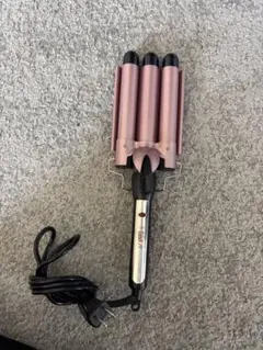 トリプルカールアイロン ピンク 180℃/210℃