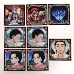 【匿名配送】鬼滅の刃シール烈伝5 猗窩座 狛治 恋雪 慶蔵8枚セット