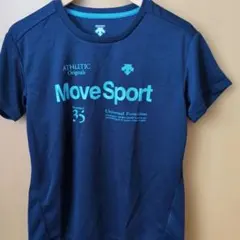 【新品】DESCENTE Move Sport 半袖Tシャツ ネイビー　Mサイズのサムネイル