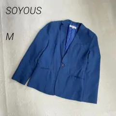 SOYOUS　テーラードジャケット　長袖　裏地　青のサムネイル