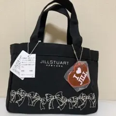 JILLSTUART NEWYORK ミニトートバッグ リボン刺繍 ブラックのサムネイル
