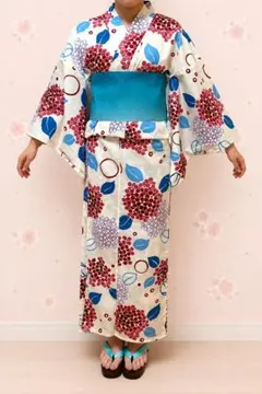限定値下げ】大塚呉服店 すずらん柄浴衣(ミントオレンジ) - メルカリ