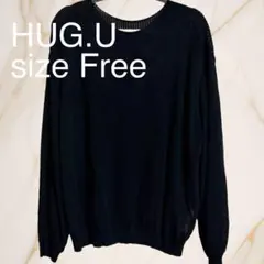 【HUG.U】 ニットシアーメッシュオーバーチュニックのサムネイル