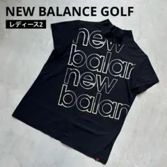 【美品】ニューバランスゴルフ シングルジャージ 半袖 モックネックプルオーバー