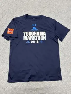 アンダーアーマー　Yokohamaマラソン2018 Tシャツ　エネオスロゴ入り