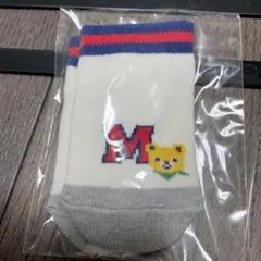 0様専用 ミキハウスベビー靴下 11〜13cm 白・赤青ストライプ