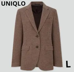 ユニクロ　ツイードマニッシュジャケット　Lサイズ