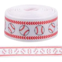 リボン 野球リボン 野球 ギフト ラッピング 幅22mm スレッドリボン