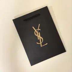 大幅値下げ中‼️ YSL ショップ袋 黒 ゴールドロゴ