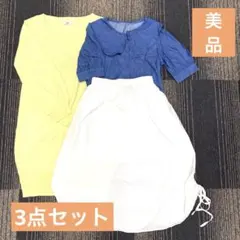 【美品‼️】 春の装い（ブラウス・スカート・ワンピース）3点セット