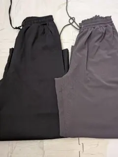 着用１回　しまむら　ウエストゴム ワイドパンツ 2点セット Mサイズ