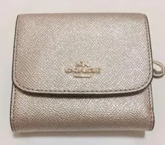 COACH プラチナ 三つ折り財布