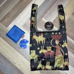 【非売品・2色セット】カルディ エコバッグ Helpers ブラック＆ブルー