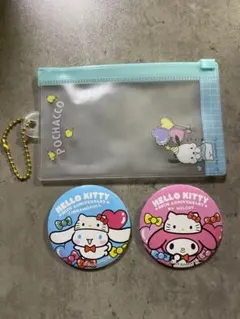 ハローキティ50周年缶バッチ