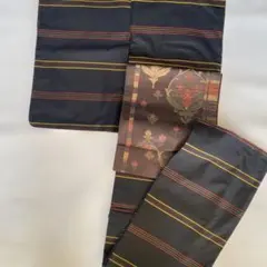 紬　正絹　新品未使用品　仕付け糸付き　再お値下げ❣️