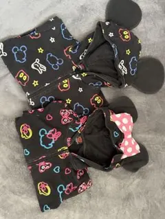 BABYDOLL ディズニー　ミッキー・ミニー柄 パーカー 兄妹　お揃い