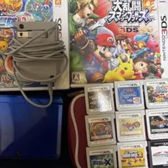 ニンテンドー3DS 本体 青 充電器付き ゲームソフト多数