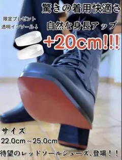 SGLL シークレットブーツ L（24〜25cm） - メルカリ