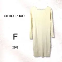 MERCURYDUO マーキュリーデュオ ロングニットワンピース アイボリー F