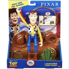 トイストーリー ウッディ 投げ縄アクション フィギュア マテルToy