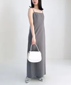 オフショルダー ロングワンピース