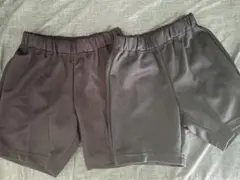 体操服 ショートパンツ 紺色(ネイビー)130・120 2枚セット水通しのみ