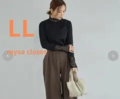 本日発売 田中里奈 しまむら トップス プルオーバー ブラック LL mysa