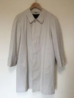 美品 紳士服 トレンチコート 国産品 ステンカラーコート ロングコート ビジネス