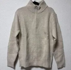 ハーフジップセーター 長袖
