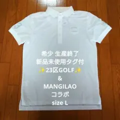 希少新品タグ付！✨23区GOL F MANGILAO GOLF CLUB✨ L 2026年最新】マンギラオの人気アイテム - メルカリ