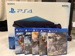 【本体+ソフト】PS4（500GB 新型 箱付き）+ ソフト５本