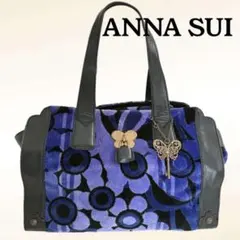 アナスイ ANNA SUI 南京錠 フラワー バタフライ ハンドバッグ 蝶々のサムネイル