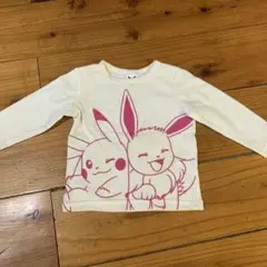 ポケモン　長袖　薄手　tシャツ　ピカチュウ　イーブイ