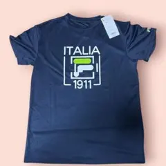 ⭐️新品⭐️FILA (フィラ) ロゴ UVカットドライTシャツ ネイビーのサムネイル