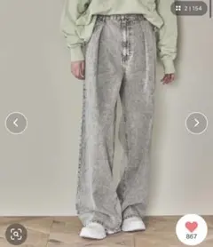 Lakoleラコレ★新品！ウエストフックデニムパンツのサムネイル
