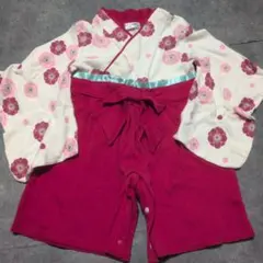 Puff 2 KIDS 花柄ロンパース 80