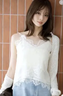 SNIDEL レーストリムシフォンキャミソールのサムネイル
