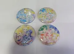 中古４個セット　プリキュア　缶バッジ　20周年　スカイ、デリシャス等