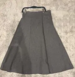TRUDEA グレー フレアスカート ウエストゴム Aラインのサムネイル