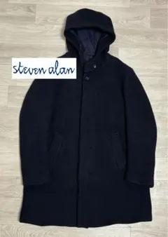 Steven Alan（スティーブンアラン）　フード付きウールメルトンコート　M