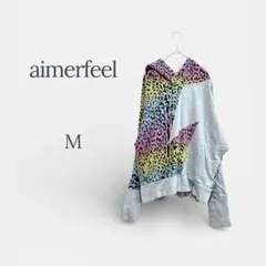 エメフィール パーカー スウェット 豹柄 トレーナー ギャル カジュアル M