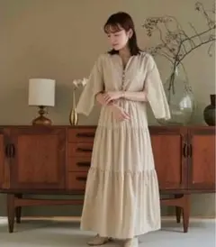 ollun stripe tiered one piece - メルカリ