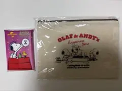 スヌーピー　コットンポーチ　OLAF & ANDY'S 新品未開封