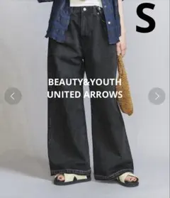 BEAUTY&YOUTH ボタンタック デニムパンツ Sのサムネイル