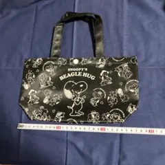 【SNOOPY】　黒ミニトートバッグ