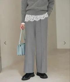 green label relaxingニーハイフレアパンツ　ウラキモウ　38