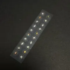 【まとめ買い】耳つぼジュエリ20粒　オーロラ&シルバーキラキラストーン　【10】