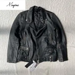Magine マージン エイジング加工 ダブルライダースジャケット 48のサムネイル